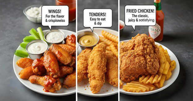 Wings vs. Tenders vs. Fried Chicken: What’s Your Go-To and Why?