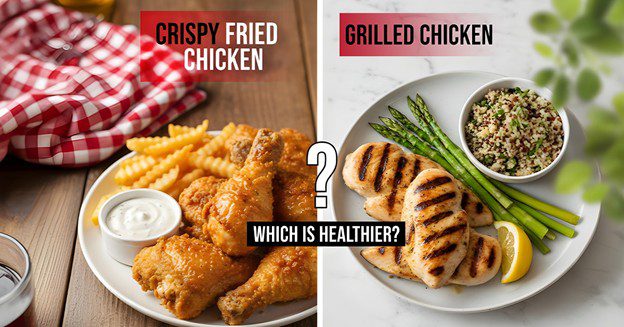 Crispy Fried vs. Grilled Chicken: Which is Healthier?